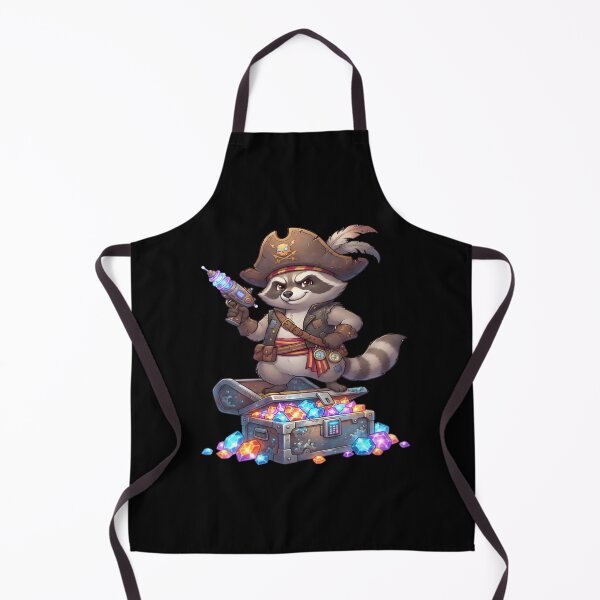 Item preview, Pirate Raccoon Treasure Chest Gems Adventure Art designed and sold by DailySparks.