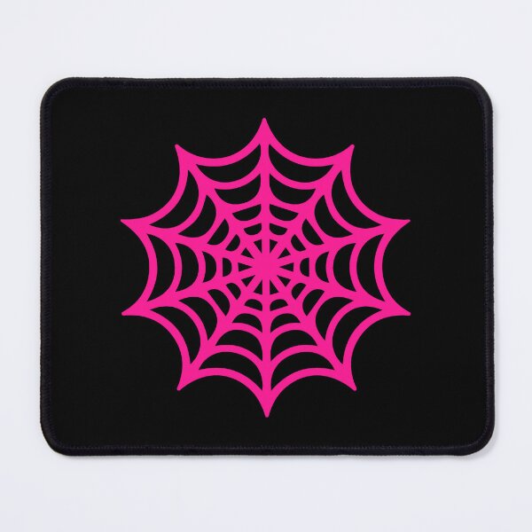 Item preview, Hot Pink Spider Web Halloween Silhouette Graphic designed and sold by pattern-archive.