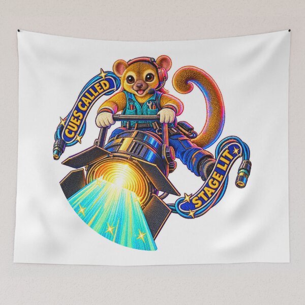 Item preview, Labor Day Kinkajou Lighting Technician – Cues Called Stage Lit designed and sold by Jaani-T.