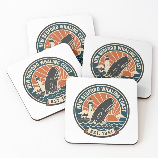Item preview, Moby Dick: New Bedford Whaling Coast Badge designed and sold by Fenay Designs.