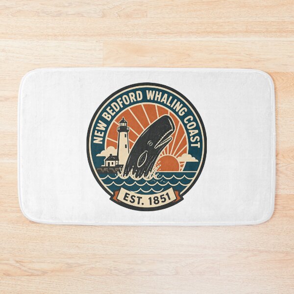 Item preview, Moby Dick: New Bedford Whaling Coast Badge designed and sold by Fenay Designs.