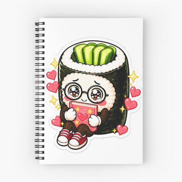 Item preview, Cute Cucumber Roll Sushi Sticker  designed and sold by OddGarage.
