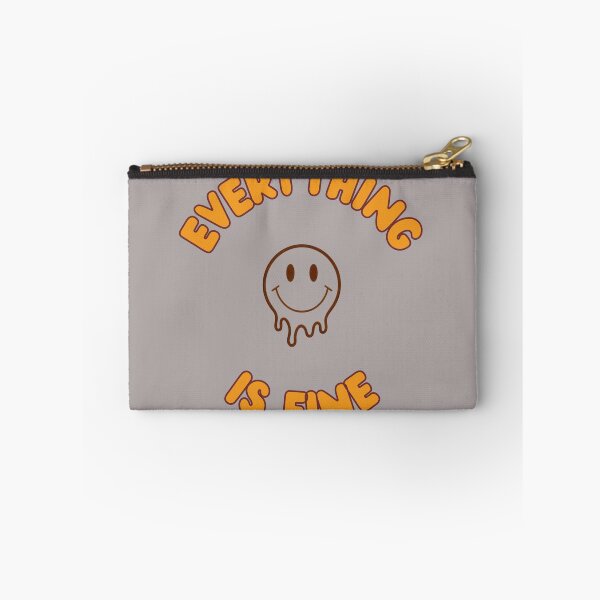 Item preview, Everything Is Fine Melting Smiley Face 70s Retro Vintage Graphic designed and sold by DecibelDecor034.