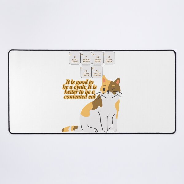 Item preview, Cute Cynical Cat Mug! designed and sold by Vinaelly.