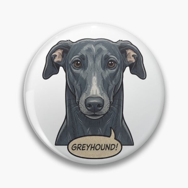 Item preview, Greyhound Retro Vintage Comic Art – Elegant Sprinter designed and sold by Pfotenfaden.