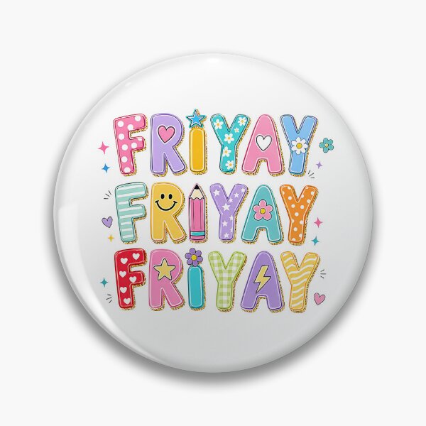 Item preview, Happy Fri-Yay Colorful Teacher Friday Retro Design designed and sold by PalleteCreation.