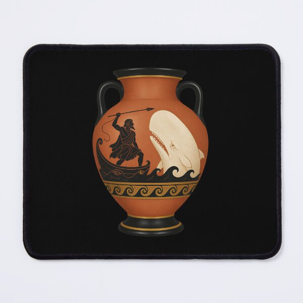 Item preview, Moby Dick: Greek Amphora Whale Hunt designed and sold by Fenay Designs.