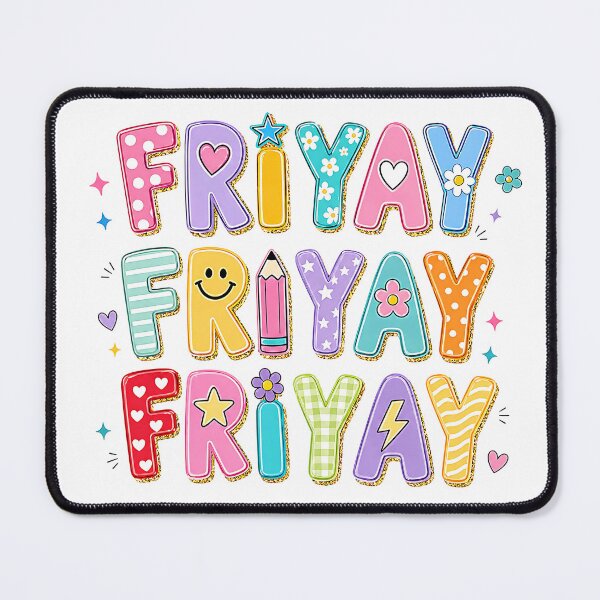 Item preview, Happy Fri-Yay Colorful Teacher Friday Retro Design designed and sold by PalleteCreation.