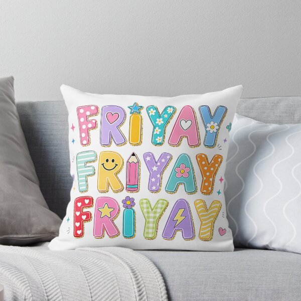 Item preview, Happy Fri-Yay Colorful Teacher Friday Retro Design designed and sold by PalleteCreation.