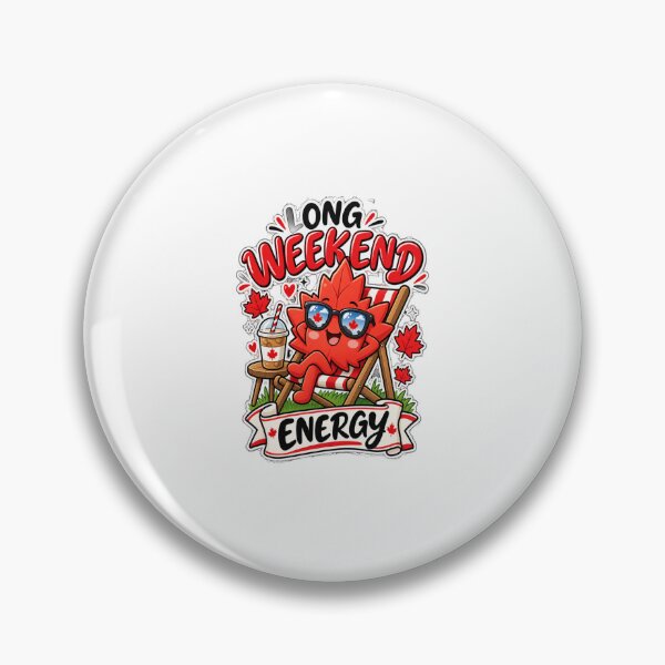Item preview, Long Weekend Energy Kawaii Maple Leaf designed and sold by InspiredCreatives.