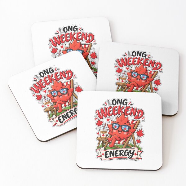 Item preview, Long Weekend Energy Kawaii Maple Leaf designed and sold by InspiredCreatives.