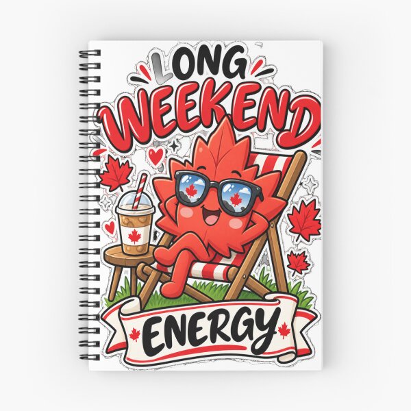 Item preview, Long Weekend Energy Kawaii Maple Leaf designed and sold by InspiredCreatives.