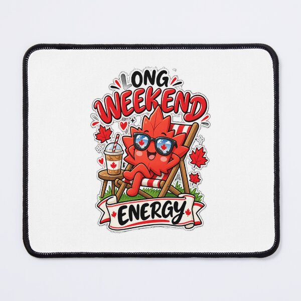 Item preview, Long Weekend Energy Kawaii Maple Leaf designed and sold by InspiredCreatives.