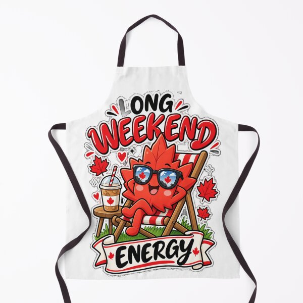 Item preview, Long Weekend Energy Kawaii Maple Leaf designed and sold by InspiredCreatives.