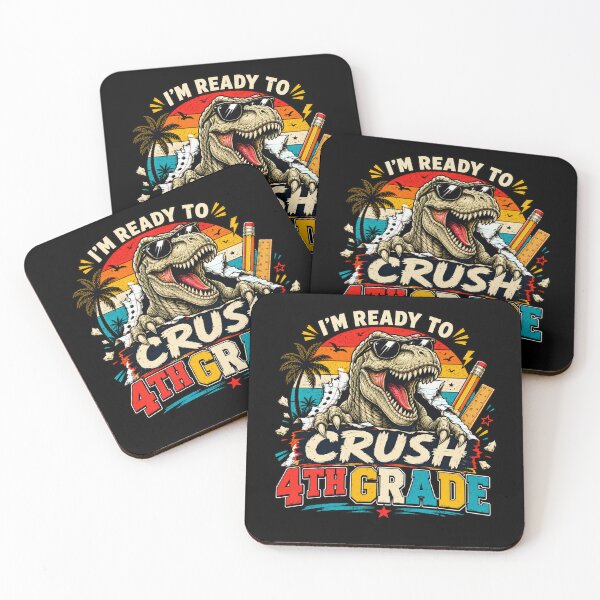 Item preview, I'm Ready to Crush 4th Grade Dinosaur designed and sold by WhooHoo-Art.