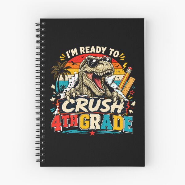 Item preview, I'm Ready to Crush 4rd Grade Dinosaur T-Rex Back to School designed and sold by WhooHoo-Art.