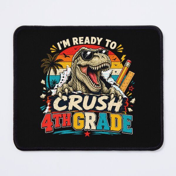 Item preview, I'm Ready to Crush 4rd Grade Dinosaur T-Rex Back to School designed and sold by WhooHoo-Art.