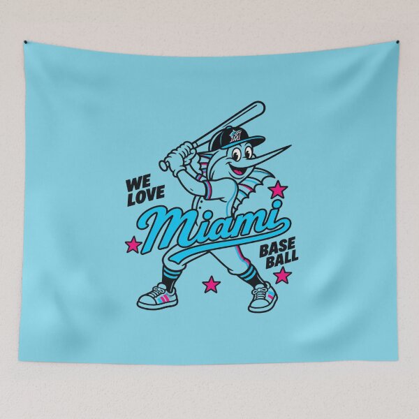 Item preview, We Love Miami Baseball Billy the Marlin designed and sold by GhostDawgs.