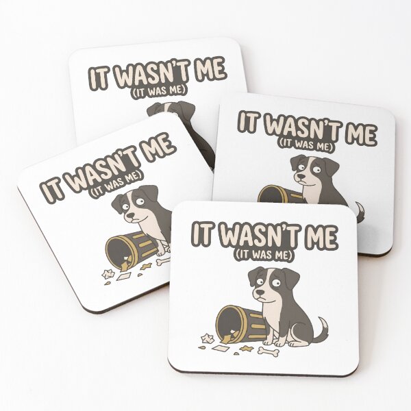 Item preview, It Wasn't Me Guilty Dog Meme – Cute Pet Humor Design designed and sold by StickerNestYou.