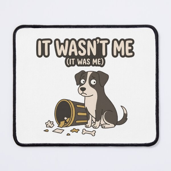 Item preview, It Wasn't Me Guilty Dog Meme – Cute Pet Humor Design designed and sold by StickerNestYou.