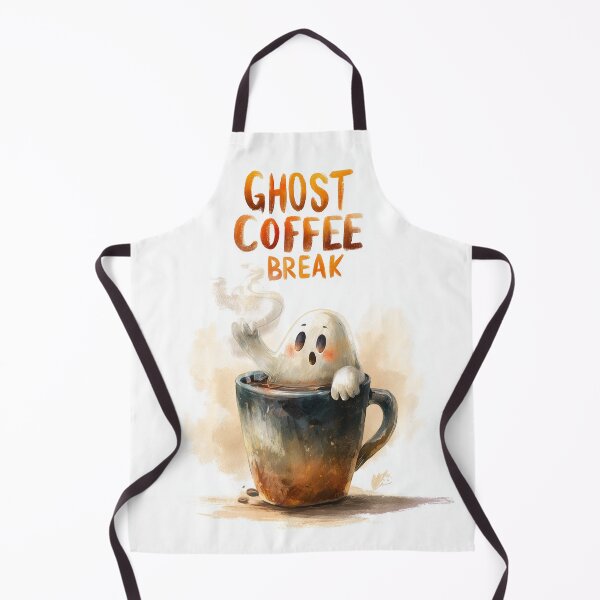Item preview, Ghost Coffee Break – Cute Spooky Season Coffee Art designed and sold by Helenaphotoart.