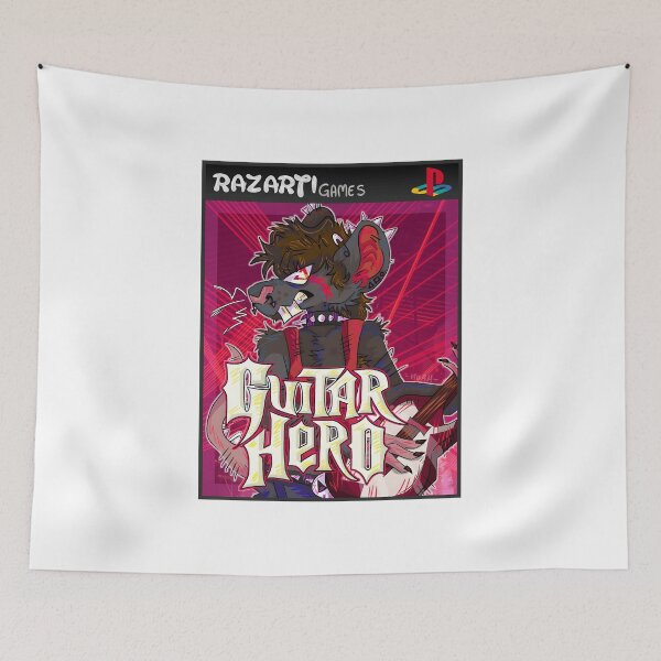 Item preview, Punk Anthropomorphic Rat Playing Guitar designed and sold by J-Mindful.