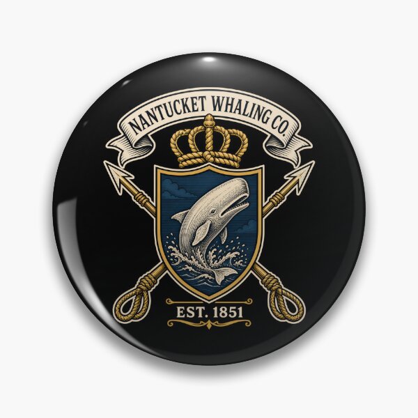 Artikelvorschau, Moby Dick: Wappen der Walfanggesellschaft von Nantucket entworfen und verkauft von Fenay Designs.