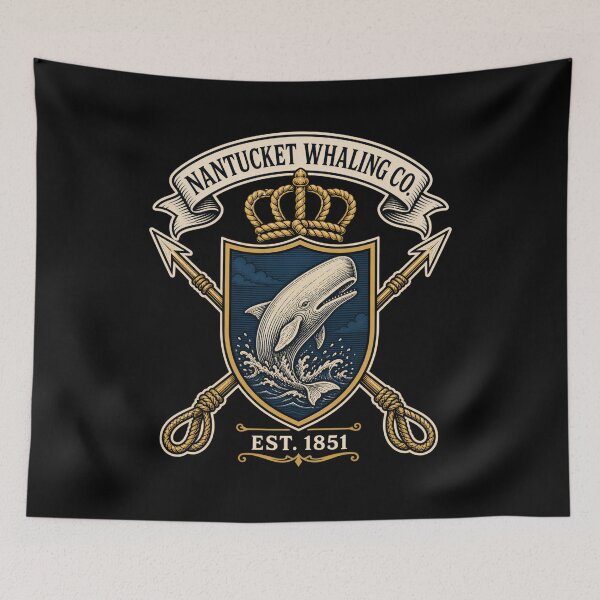 Item preview, Moby Dick: Nantucket Whaling Co. Crest designed and sold by Fenay Designs.
