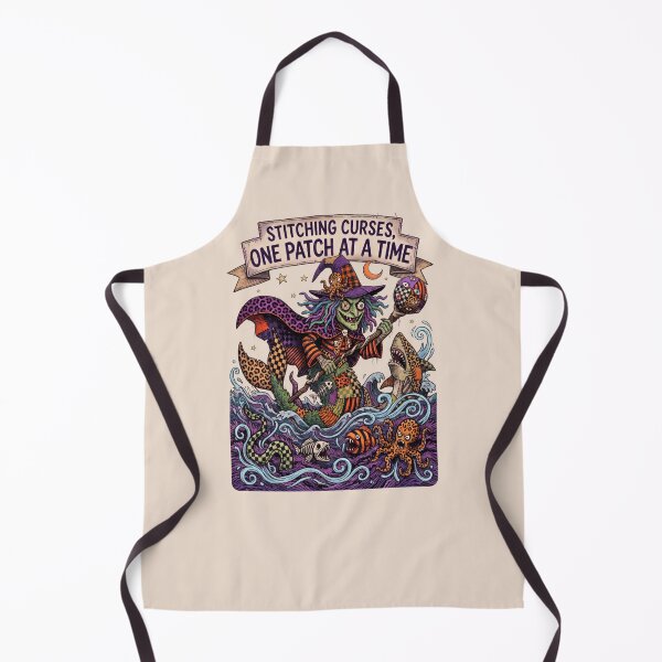 Item preview, Stitching Curses, One Patch at a Time – Witchy Craft designed and sold by Festive Bug.