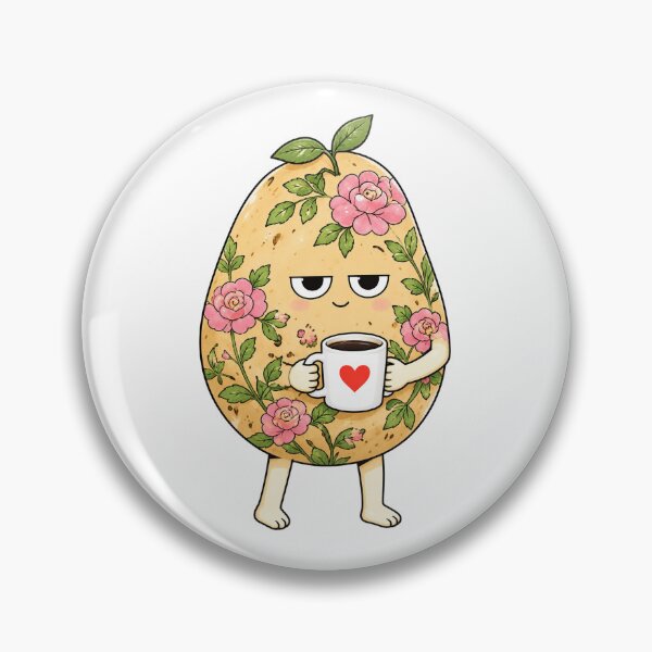 Item preview, Floral Potato Coffee Lover designed and sold by ODDIPOP.