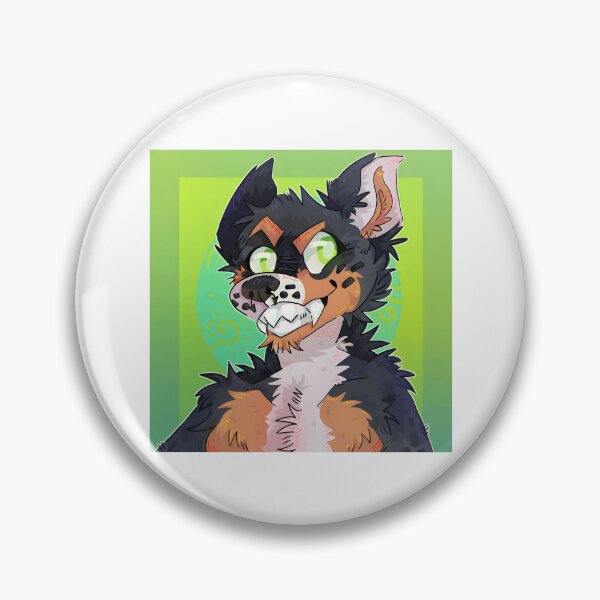 Item preview, Playful Cartoon Dog with Green Eyes designed and sold by J-Mindful.