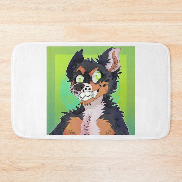 Item preview, Playful Cartoon Dog with Green Eyes designed and sold by J-Mindful.