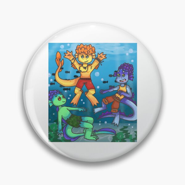 Item preview, Colorful Underwater Amphibian Characters designed and sold by J-Mindful.