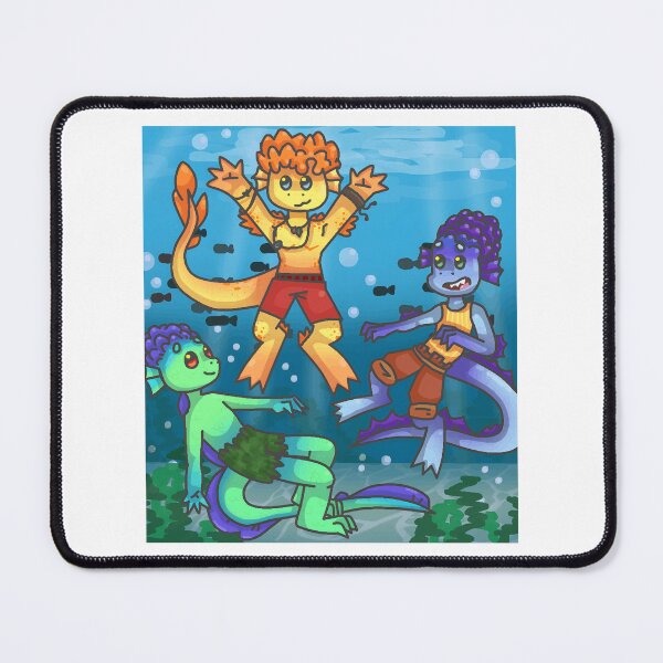 Item preview, Colorful Underwater Amphibian Characters designed and sold by J-Mindful.
