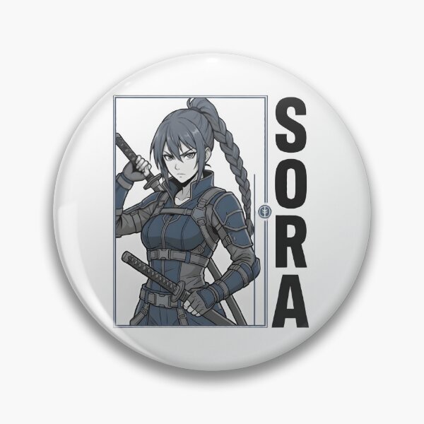 Item preview, Anime Samurai Warrior Girl – Japanese Sword Fighter Anime Art designed and sold by StickerNestYou.