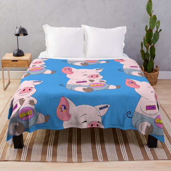 Item preview, Cute Piglet with Stickers Hugs Nice Okay designed and sold by MariaPCMaria.