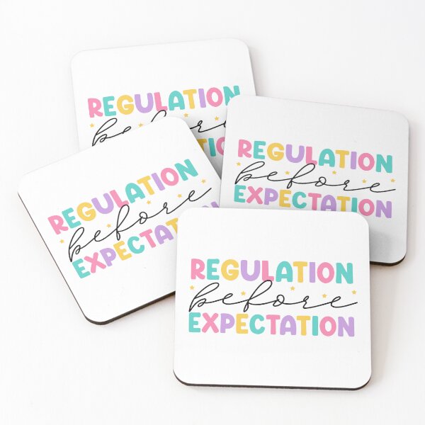 Item preview, Regulation Before Expectation | Colorful SPED Teacher Sensory Regulation Design designed and sold by PalleteCreation.