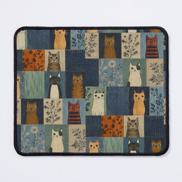 Item preview, Cat Art | Whimsical Folk Art Cats | Colorful Cat Lover Gift | Boho Wall Art designed and sold by flowerpower999.