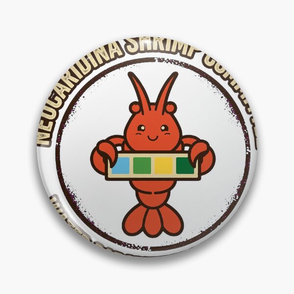 Item preview, Neocaridina Shrimp Committee Water Parameters Perfect Cherry Shrimp Keeper Badge designed and sold by VYBE DARK Studio.