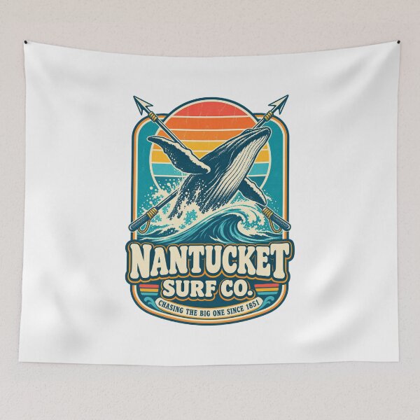 Item preview, Moby Dick Nantucket Surf Co. - Chasing the Big One designed and sold by Fenay Designs.
