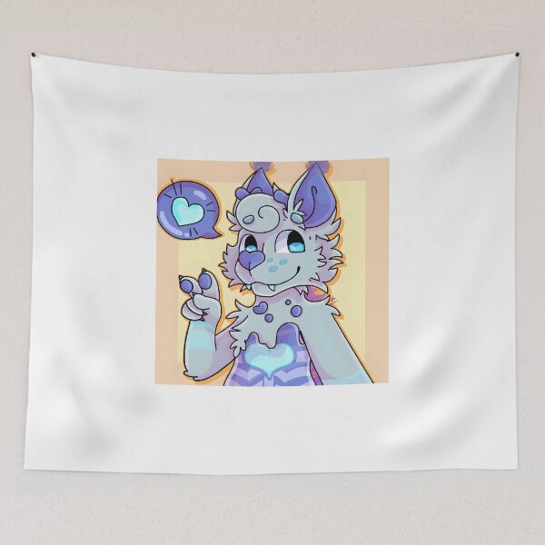 Item preview, Cartoon Blue Heart Furry Character designed and sold by Baby-Care.