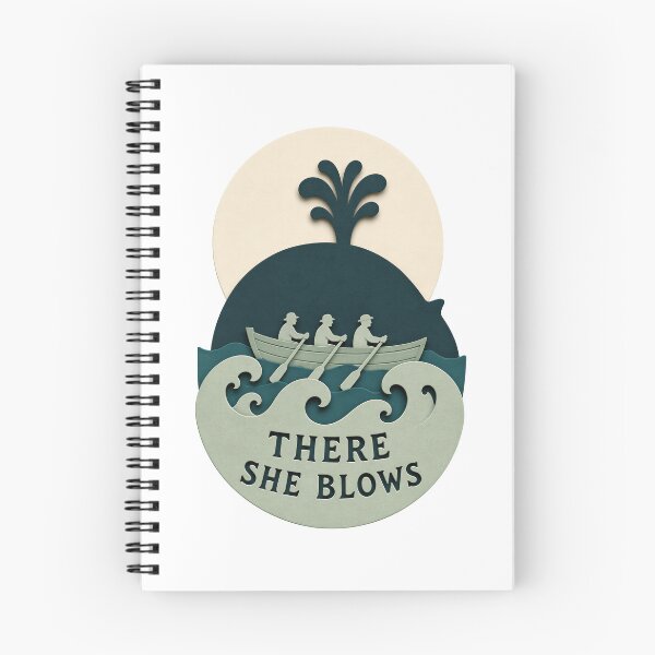 Item preview, Moby Dick There She Blows - Paper-Cut Whaleboat designed and sold by Fenay Designs.