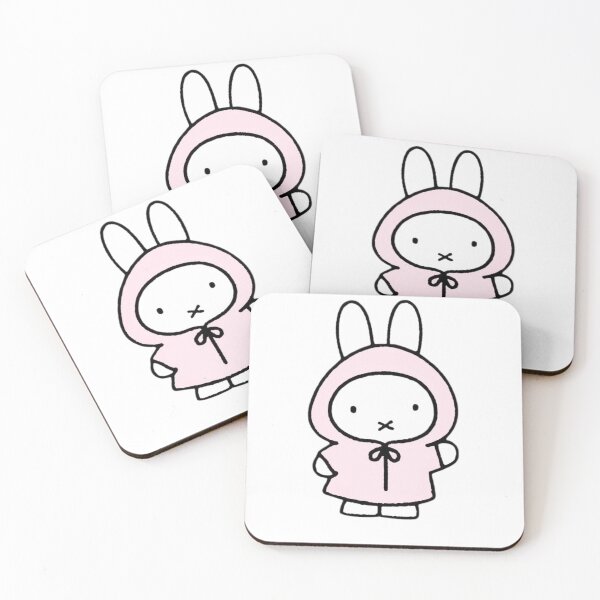 Item preview, Minimalist Kawaii Bunny in Pink Jacket designed and sold by Cozy Moss Studio.
