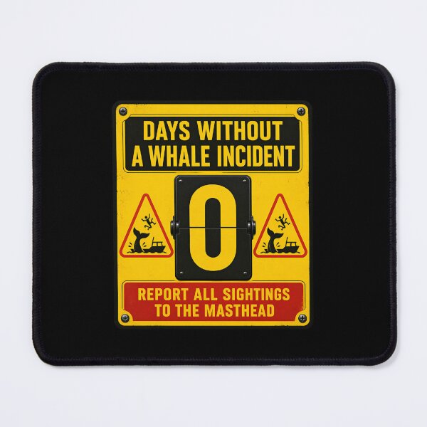 Item preview, Moby Dick Whale Incident Counter - Zero Days designed and sold by Fenay Designs.