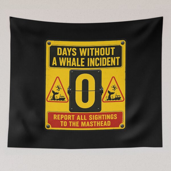 Item preview, Moby Dick Whale Incident Counter - Zero Days designed and sold by Fenay Designs.