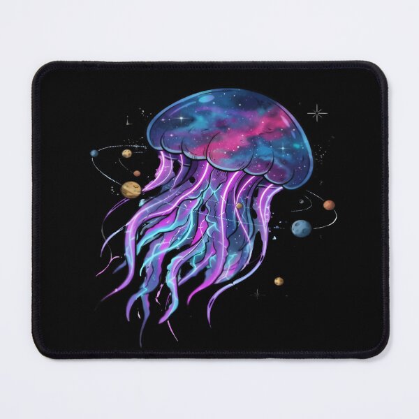 Item preview, Cosmic Galaxy Jellyfish Space Ocean Neon Art designed and sold by DailySparks.