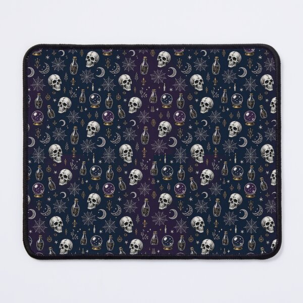 Item preview, Dark Gothic Skull and Witchcraft Seamless Pattern designed and sold by Patternpulseee.