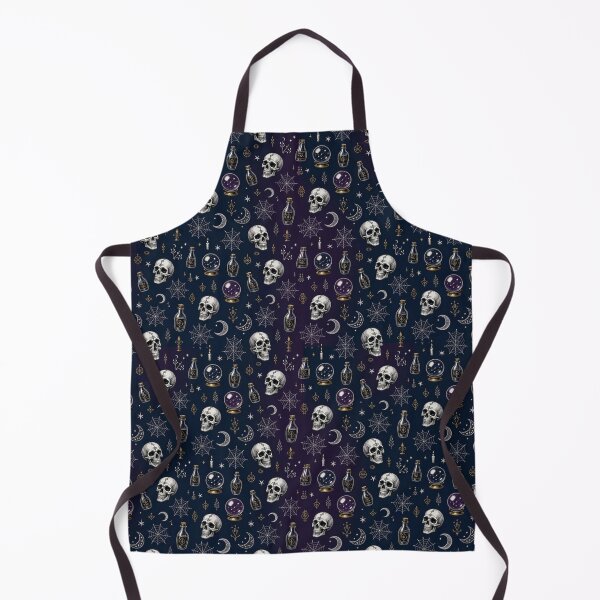 Item preview, Dark Gothic Skull and Witchcraft Seamless Pattern designed and sold by Patternpulseee.
