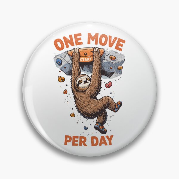 Item preview, Sloth Bouldering - One Move Per Day Fun designed and sold by Pineapple-Tree.