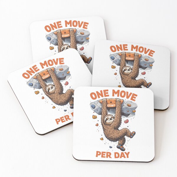 Item preview, Sloth Bouldering - One Move Per Day Fun designed and sold by Pineapple-Tree.